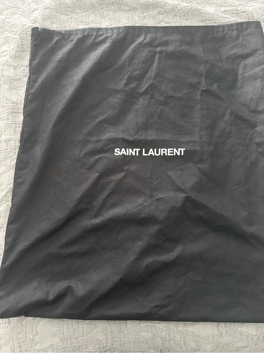 Saint Laurent Grey Leather Tote with Gold YSL Charm - Picture 12 of 15